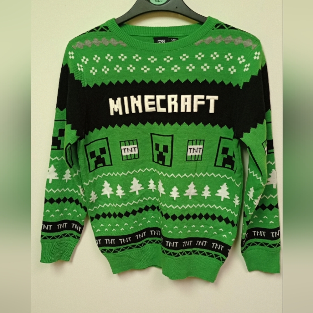 Minecraft Sweater SZ 9-10 years (Med)